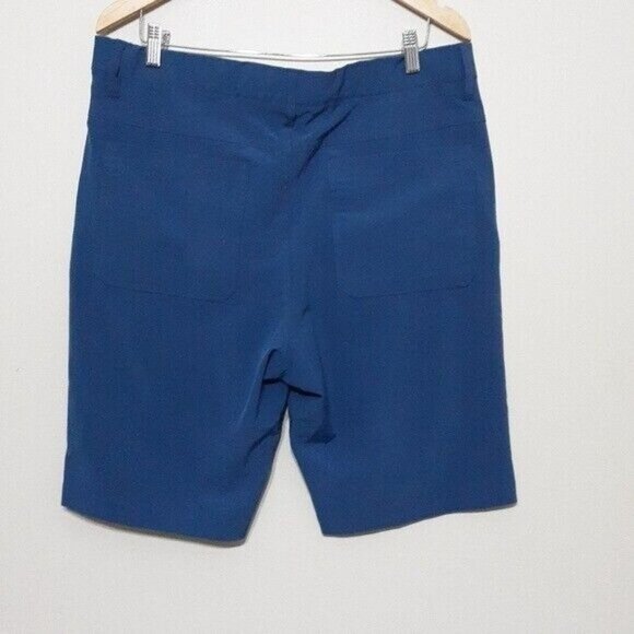 G-MAC Blue Polyester Spandex Tech Golf Short Zippered Pocket Mens Size 36 - Picture 2 of 6